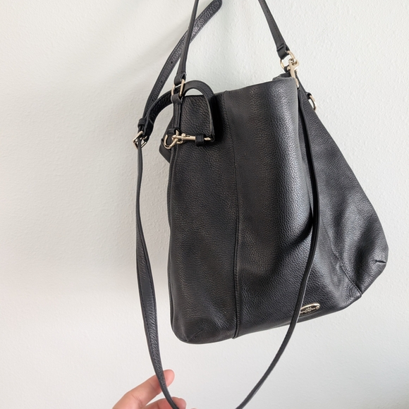 Coach Black Pebbled Leather Women's Bag - Picture 9 of 9